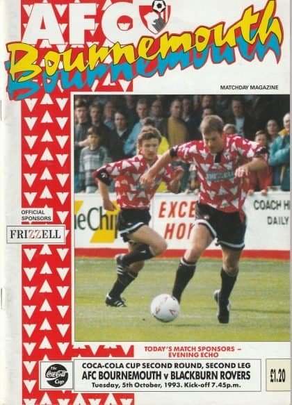 AFC Bournemouth v Blackburn Rovers 05-Oct-1993