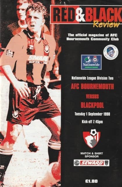 AFC Bournemouth v Blackpool  01-Sep-1998