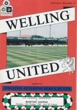 Welling United v Boston United 10-Oct-1992