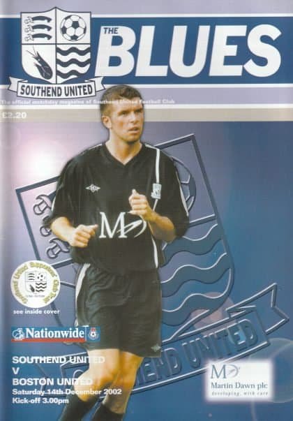 Southend United v Boston United 14-Dec-2002