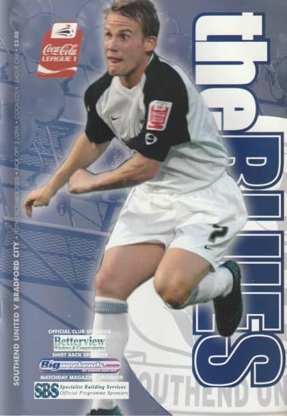 Southend United v Bradford City  10-Dec-2005