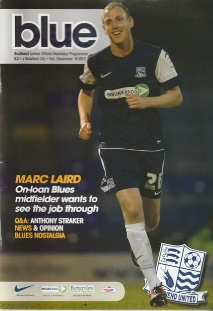 Southend United v Bradford City   15-Dec-2012
