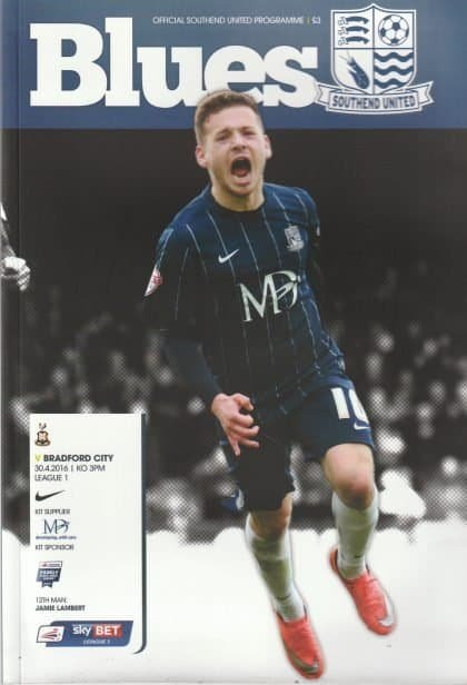 Southend United v Bradford City  30-Apr-2016