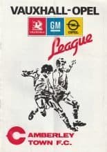 Camberley Town v Brentford 1987-88