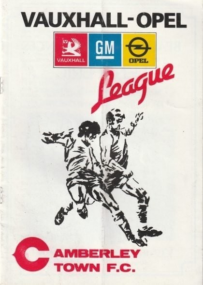 Camberley Town v Brentford 1987-88