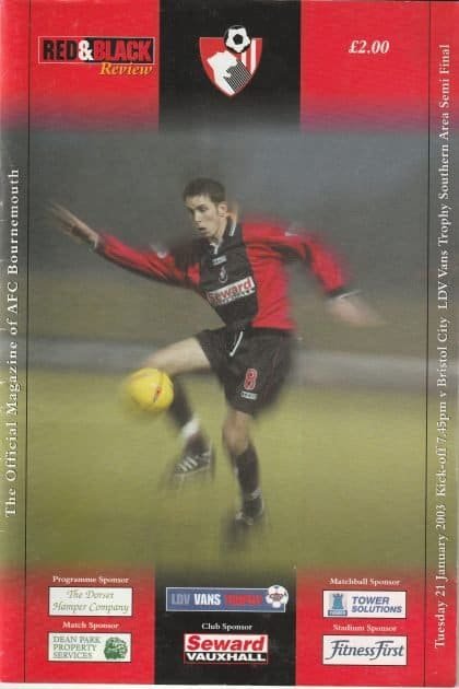 AFC Bournemouth v Bristol City  21-Jan-2003