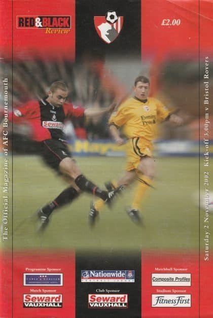 AFC Bournemouth v Bristol Rovers  02-Nov-2002