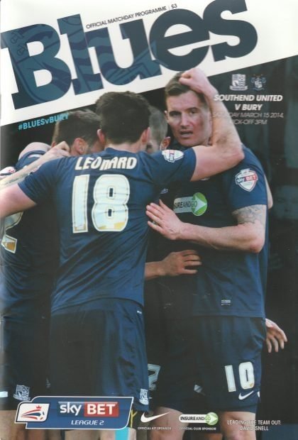 Southend United v Bury  15-Mar-2014