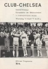 Club Brugge v Chelsea 10-Mar-1971