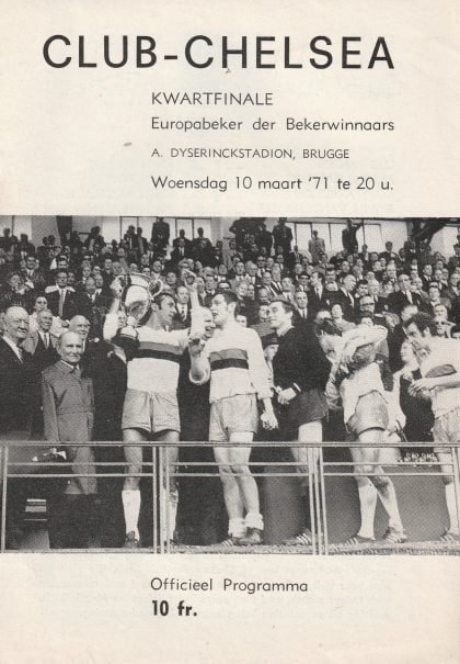 Club Brugge v Chelsea 10-Mar-1971