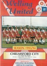 Welling United v Chelmsford City  22-Jan-1994
