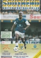 Southend United v Chester City  18-Mar-2000