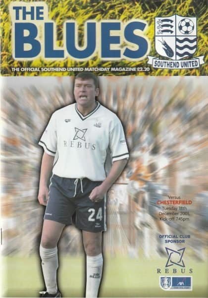 Southend United v Chesterfield 18-Dec-2001