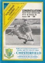 Southend United v Chesterfield 07-Apr-1990
