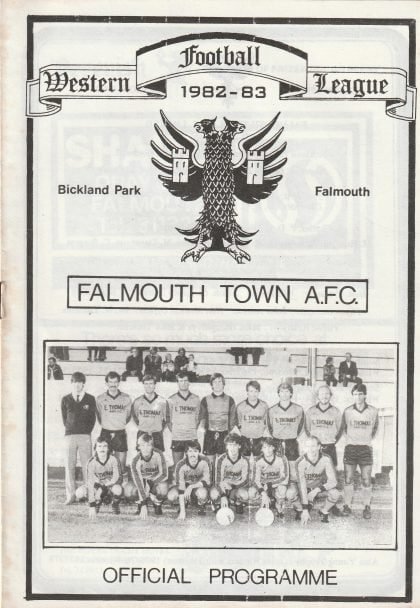 Falmouth Town v Clandown  09-Apr-1983