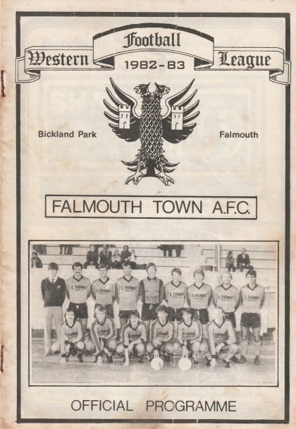 Falmouth Town v Clevedon Town  25-Sep-1982