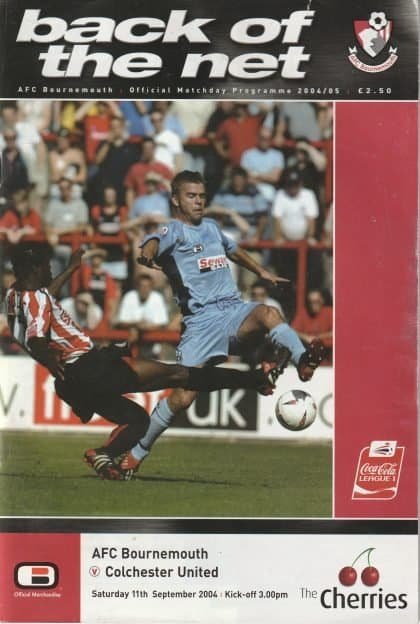 AFC Bournemouth v Colchester United  11-Sep-2004