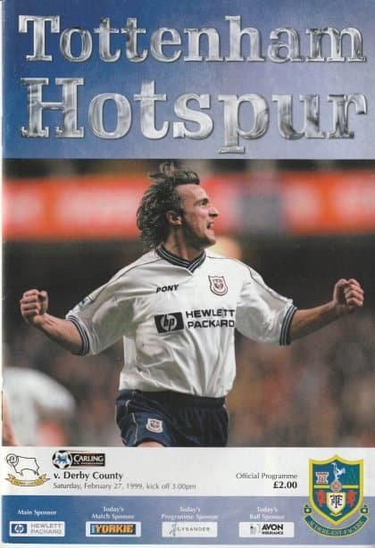 Tottenham Hotspur v Derby County 27-Feb-1999
