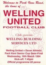 Welling United v Dover Athletic  16-Mar-1994