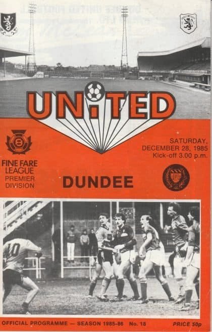 Dundee United v Dundee  28-Dec-1985