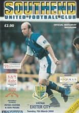 Southend United v Exeter City  07-Mar-2000