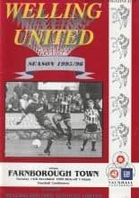 Welling United v Farnborough Town  12-Dec-1995