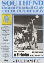 Southend United v Fulham 20-Oct-1987
