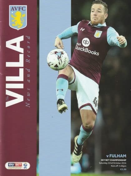 Aston Villa v Fulham 22-Oct-2016