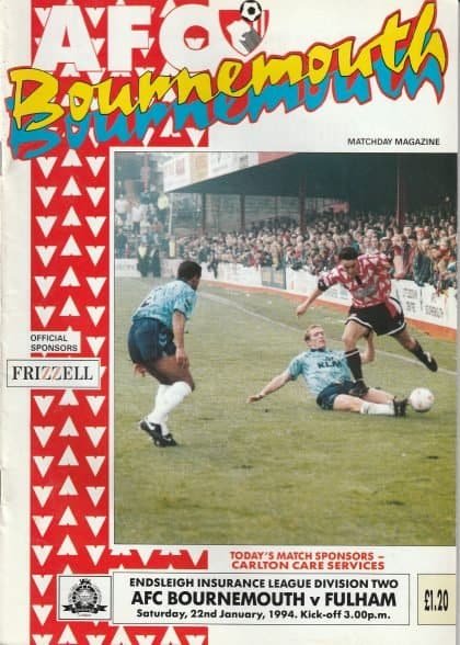 AFC Bournemouth v Fulham   22-Jan-1994