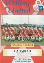 Welling United v Gateshead  19-Apr-1994