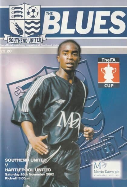 Southend United v Hartlepool United 16-Nov-2002
