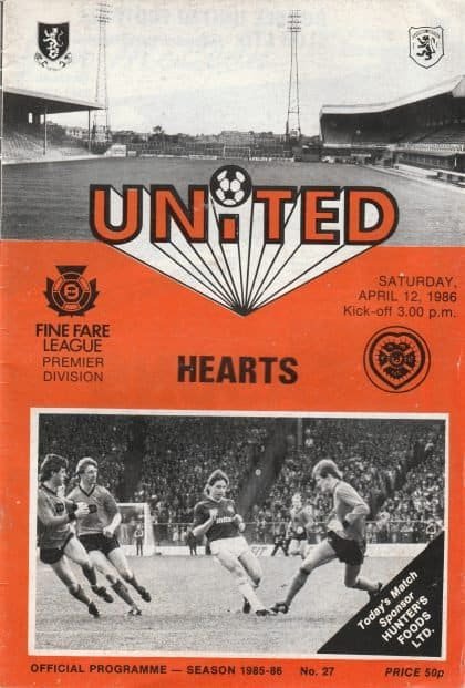 Dundee United v Heart of Midlothian 12-Apr-1986