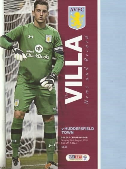 Aston Villa v Huddersfield Town  16-Aug-2016