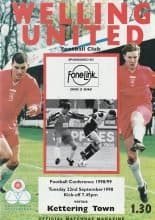 Welling United v Kettering Town 22-Sep-1998