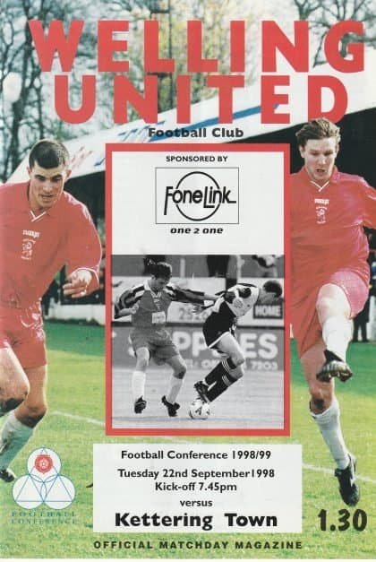 Welling United v Kettering Town 22-Sep-1998