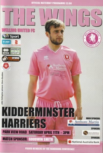 Welling United v Kidderminster Harriers 11-Apr-2015