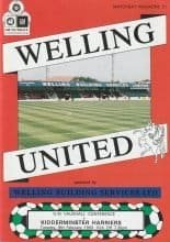 Welling United v Kidderminster Harriers  09-Feb-1993