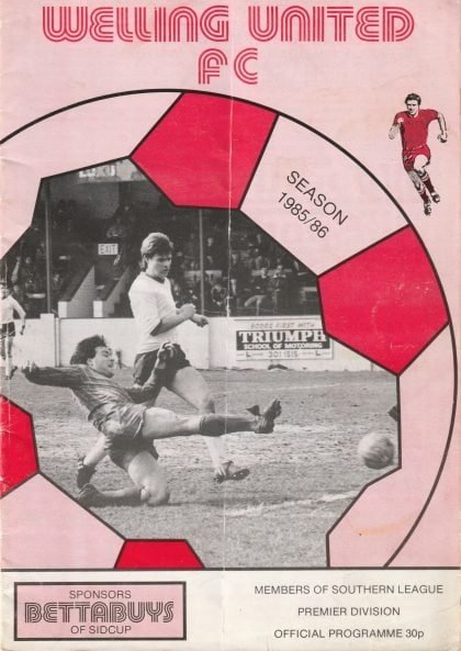 Welling United v Kingstonian  15-Jan-1986