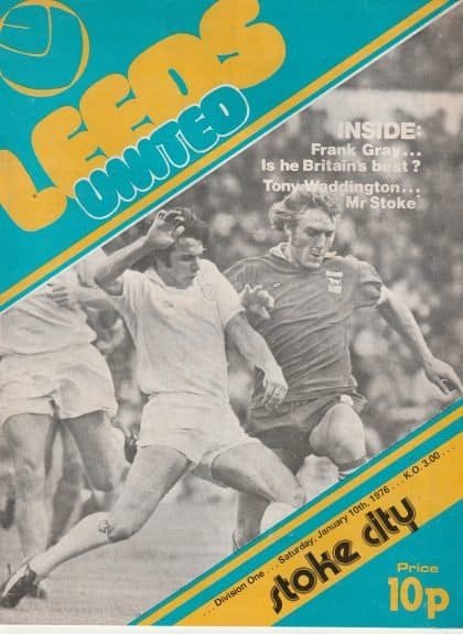 Leeds United v Stoke City 10-Jan-1976