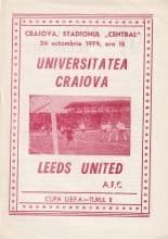 Universitatea Craiova v Leeds United 24-Oct-1979