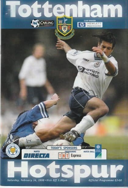 Tottenham Hotspur v Leicester City  14-Feb-1998