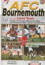 AFC Bournemouth v Luton Town   17-Feb-1998