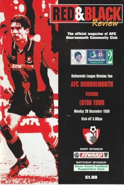 AFC Bournemouth v Luton Town  28-Dec-1998