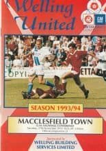 Welling United v Macclesfield Town  27-Nov-1993