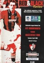 AFC Bournemouth v Macclesfield Town  06-Apr-1999
