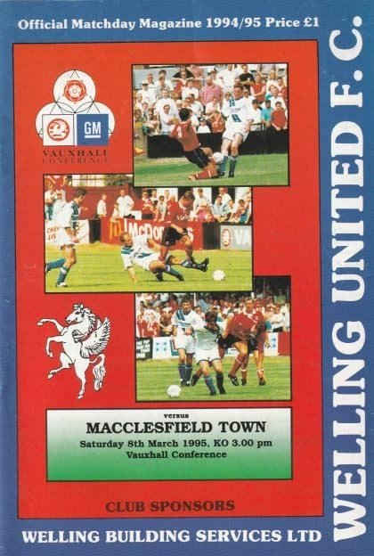 Welling United v Macclesfield Town  08-Mar-1995