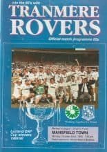 Tranmere Rovers v Mansfield Town 22-Oct-1990