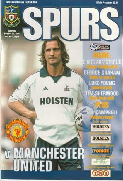 Tottenham Hotspur v Manchester United 23-Oct-1999