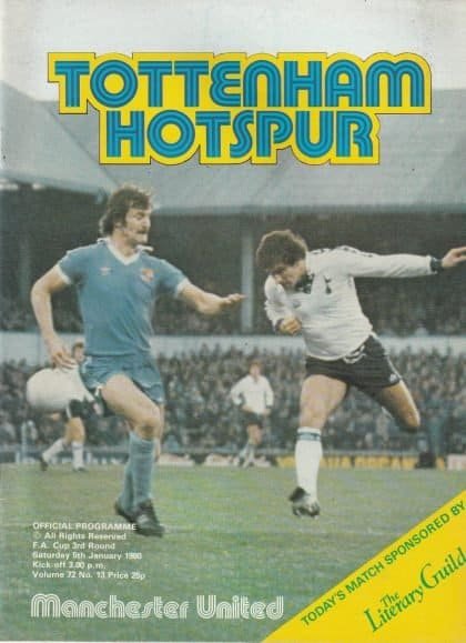 Tottenham Hotspur v Manchester United 05-Jan-1980