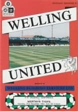 Welling United v Merthyr Tydfil  21-Nov-1992